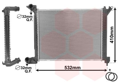 VAN WEZEL Radiaator,mootorijahutus 06002263